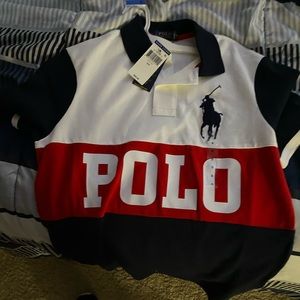 Polo shirt still got tags on it